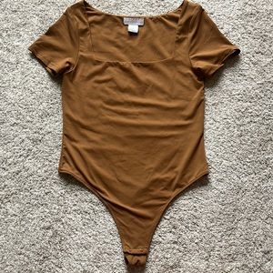 House of Harlow 1960 Luxe Essentials Square Neck Bodysuit